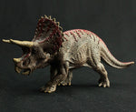 Figurine Triceratops en PVC souple peint à la main