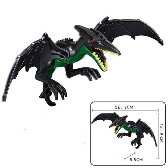 jouet dinosaure pterosaure noir compatible légo