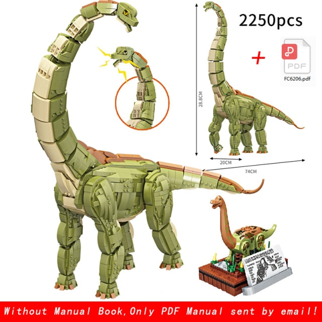 Jurassic Dinosaur World 2 Velociraptor mini Park Dino Figure Building Blocks Bricks Compatible with Toys For Children