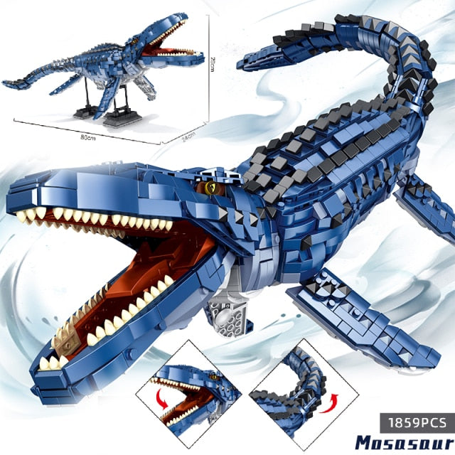 Jurassic Dinosaur World 2 Velociraptor mini Park Dino Figure Building Blocks Bricks Compatible with Toys For Children